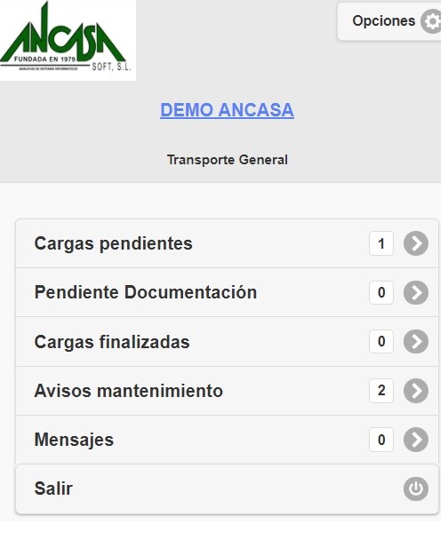 App Transporte AncasaSoft®